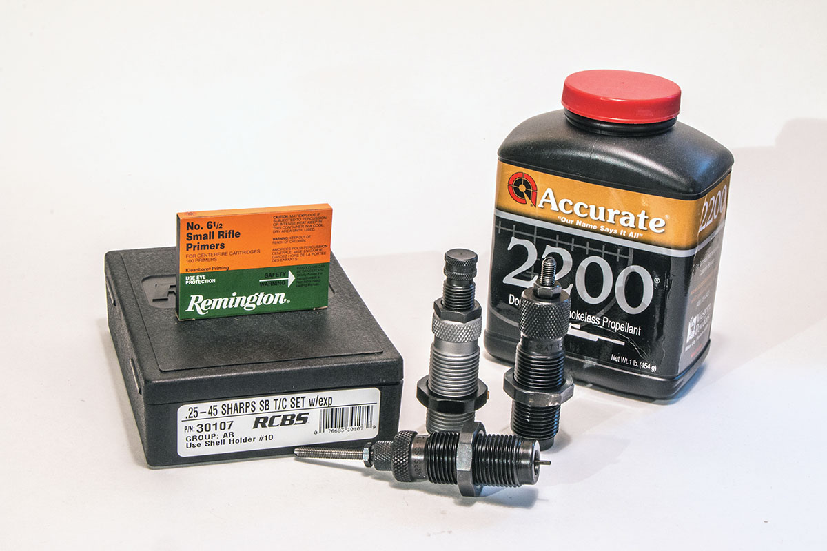 The most accurate handloads tested were constructed with Accurate 2200 powder and Remington 6½ Small Rifle primers. RCBS dies were used exclusively.